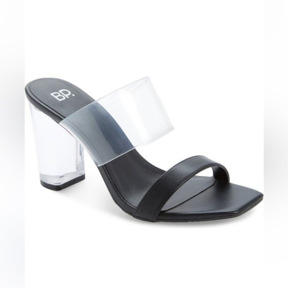 bp Shoes - BP Naomi Acrylic Clear Heel & Strap Sandal